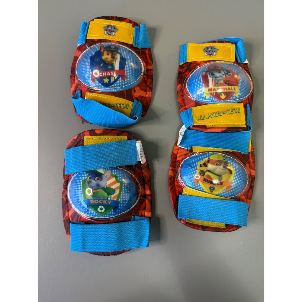 Paw Patrol Kids Knee and Elbow Pads Set Chase Marshall Rocky Rubble Protective